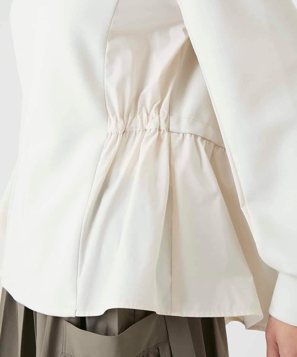 RBKAG10260 HIROKO BIS(ヒロコ ビス) ストレッチダンボールドッキングプルオーバー アイボリー