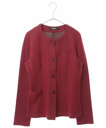 RBKAJ54230 HIROKO BIS ステッチカットソーカーディガン