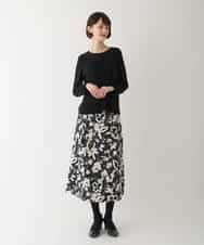 RBKAV05260 HIROKO BIS(ヒロコ ビス) 【洗える】ネックコンシャスデザインカットソー ホワイト