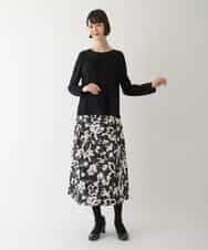 RBKAV05260 HIROKO BIS(ヒロコ ビス) 【洗える】ネックコンシャスデザインカットソー ホワイト