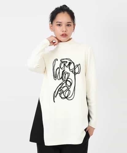 RBKAW31270 HIROKO BIS 【洗える】モヘヤ刺繍デザインチュニック