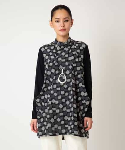 RBKCD11290 HIROKO BIS 起毛ブロックサイド切り替えデザインチュニック