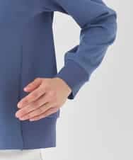 RBKDD06230 HIROKO BIS(ヒロコ ビス) 異素材切り替えハイネックプルオーバー ブルー