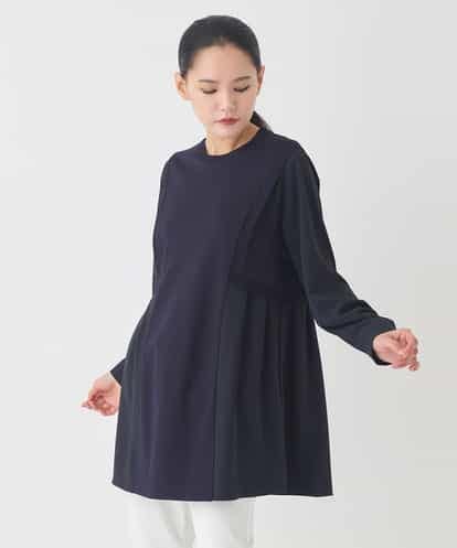 RBKDD07290 HIROKO BIS 異素材切り替えチュニックプルオーバー