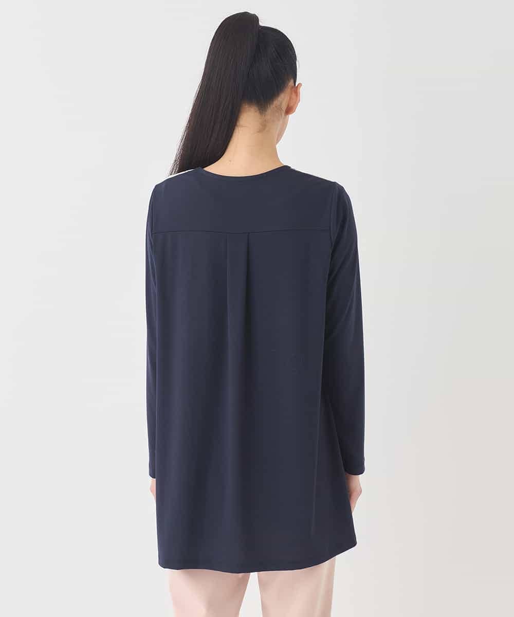 RBKDD09260 HIROKO BIS(ヒロコ ビス) アイリスフラワープリントチュニック /洗える アイボリー