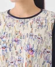 RBKDD09260 HIROKO BIS(ヒロコ ビス) アイリスフラワープリントチュニック /洗える アイボリー