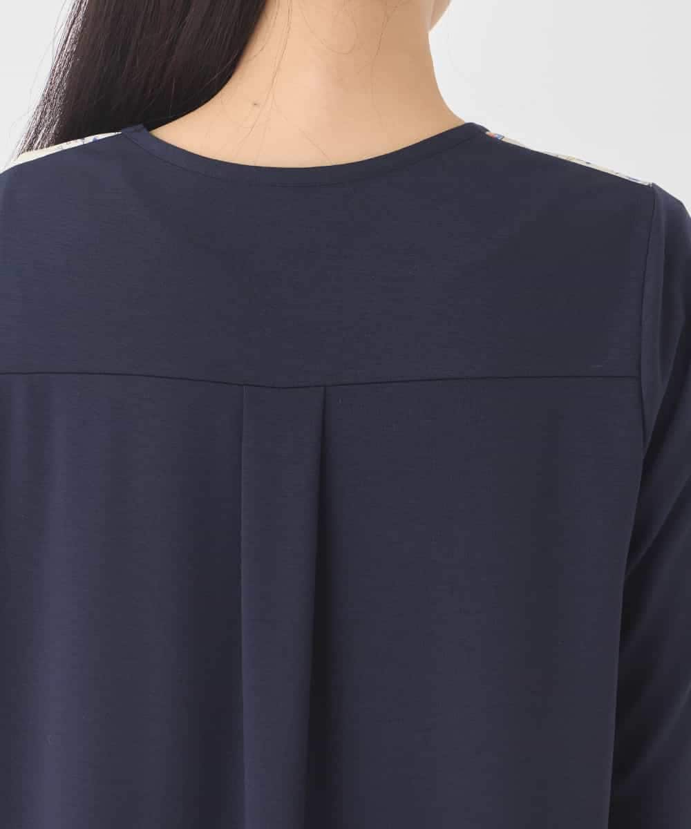 RBKDD09260 HIROKO BIS(ヒロコ ビス) アイリスフラワープリントチュニック /洗える アイボリー