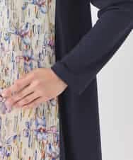 RBKDD09260 HIROKO BIS(ヒロコ ビス) アイリスフラワープリントチュニック /洗える アイボリー