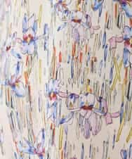 RBKDD09260 HIROKO BIS(ヒロコ ビス) アイリスフラワープリントチュニック /洗える アイボリー