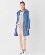 RBKDD09260 HIROKO BIS(ヒロコ ビス) アイリスフラワープリントチュニック /洗える アイボリー