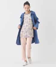 RBKDD09260 HIROKO BIS(ヒロコ ビス) アイリスフラワープリントチュニック /洗える アイボリー