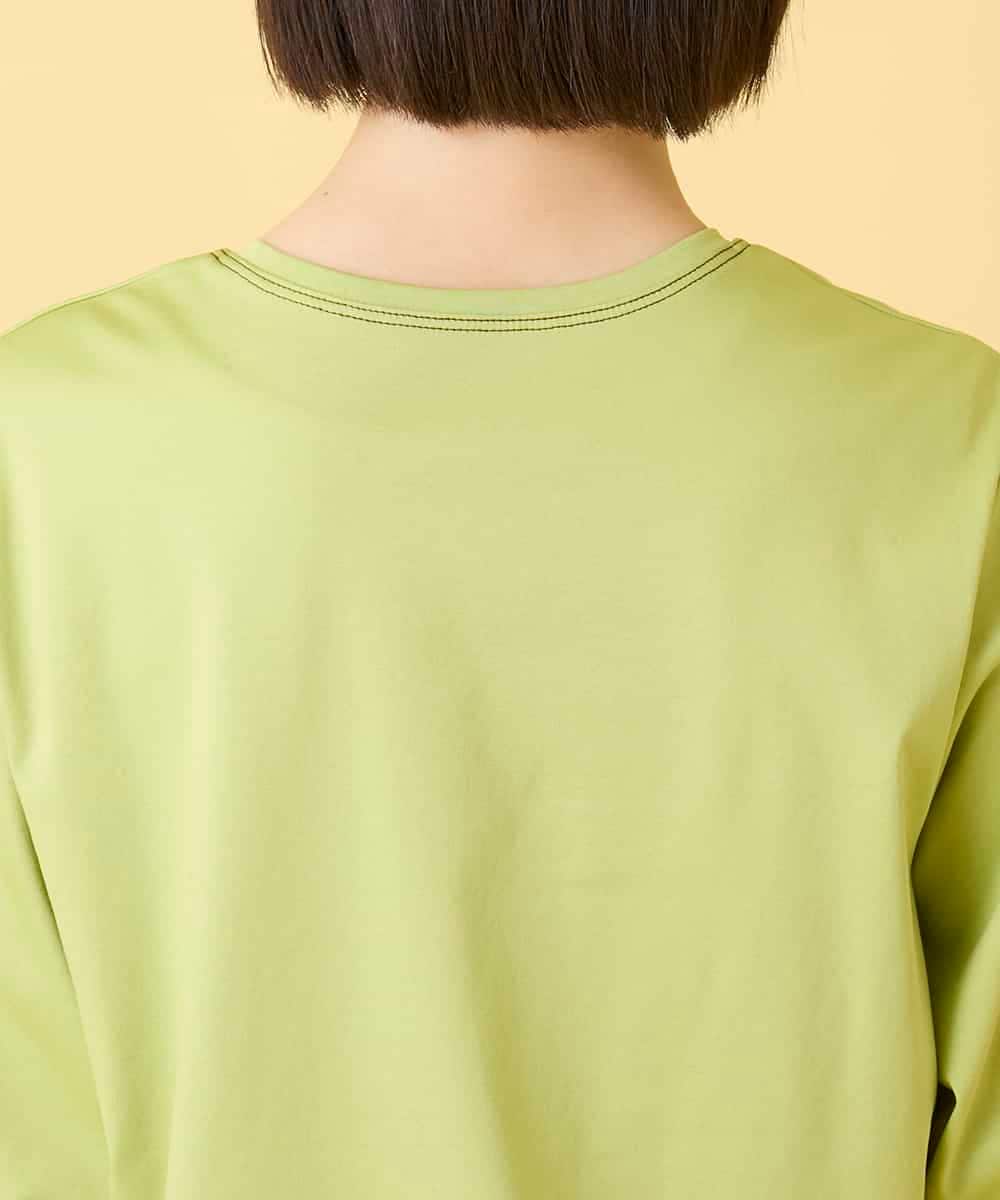 RBKED22190 HIROKO BIS(ヒロコ ビス) サボテン刺繍コットンTシャツ イエロー