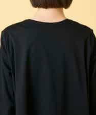 RBKED23230 HIROKO BIS(ヒロコ ビス) フローラルタイポTシャツ ブラック