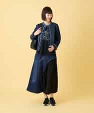 RBKED23230 HIROKO BIS(ヒロコ ビス) フローラルタイポTシャツ ブラック