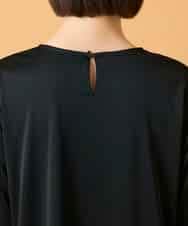 RBKED57260 HIROKO BIS(ヒロコ ビス) ボタニカルモチーフ異素材チュニック ブラック