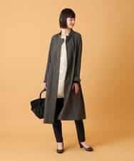 RBKED57260 HIROKO BIS(ヒロコ ビス) ボタニカルモチーフ異素材チュニック ブラック