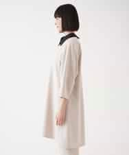 RBKFA22360 HIROKO BIS(ヒロコ ビス) 襟付きジャージーチュニックブラウス /洗濯機で洗える ベージュ