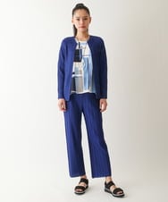 RBKFB20260 HIROKO BIS(ヒロコ ビス) ブロッキングプリントデザインプルオーバー /洗える グリーン