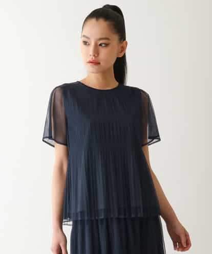 RBKFB31270 HIROKO BIS マジョリカプリーツシアーブラウス /洗える