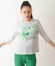RBKFB36240 HIROKO BIS(ヒロコ ビス) 転写プリントドッキングカットソー /洗える ライトグレー