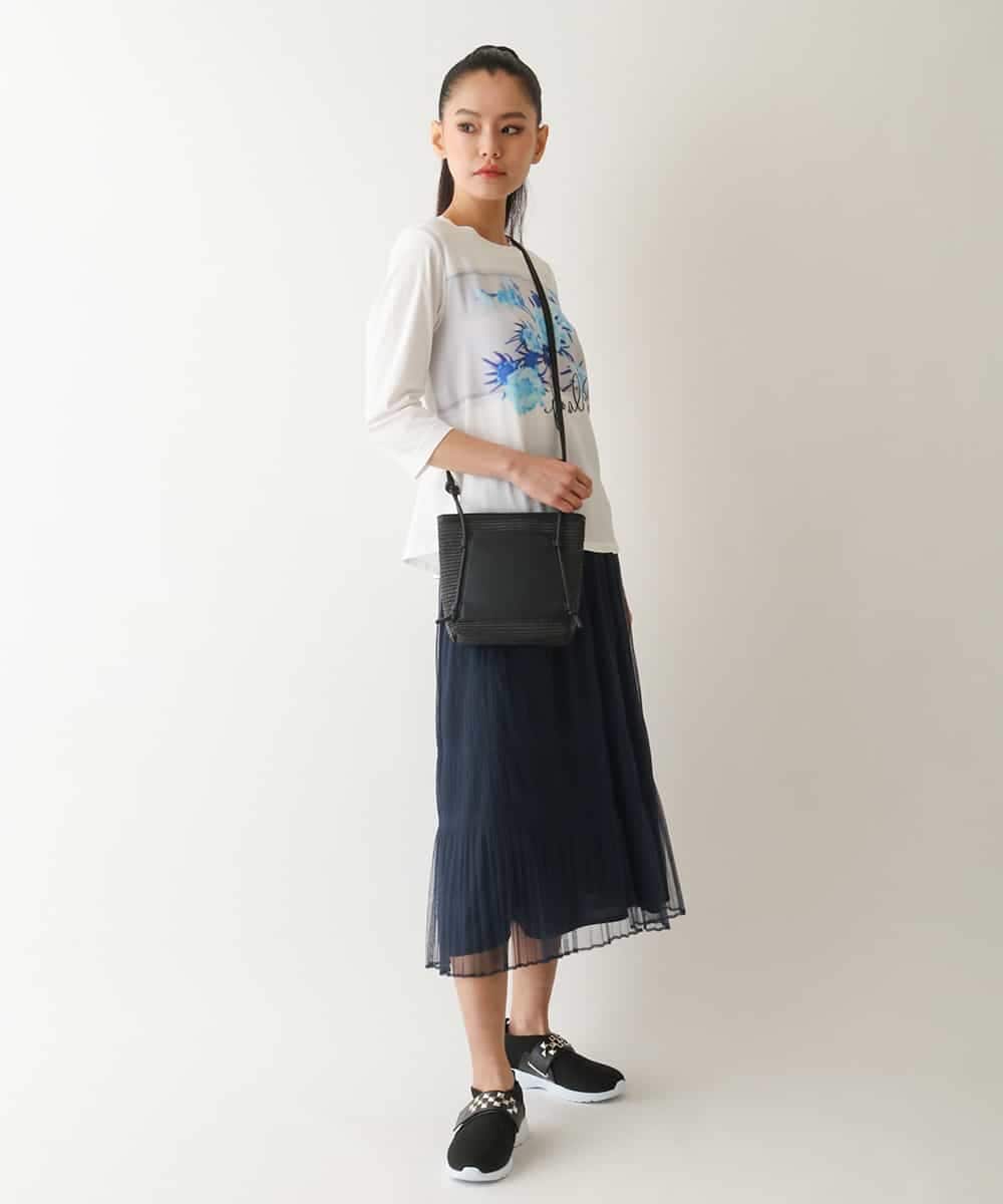 RBKFB36240 HIROKO BIS(ヒロコ ビス) 転写プリントドッキングカットソー /洗える ライトグレー