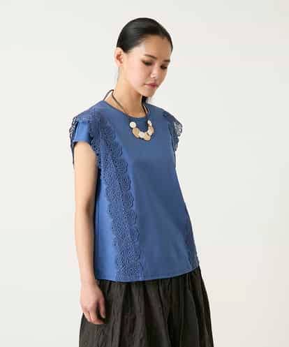 RBKFD30190 HIROKO BIS サイドレースフレンチスリーブカットソー