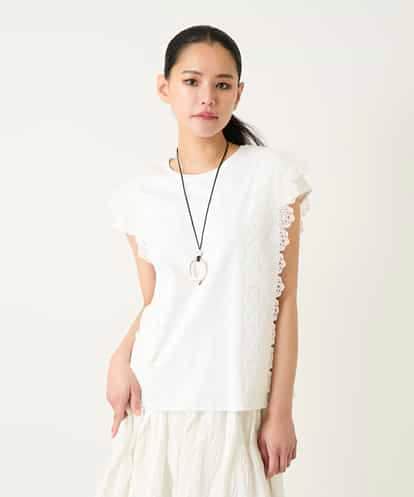 RBKFD30190 HIROKO BIS サイドレースフレンチスリーブカットソー