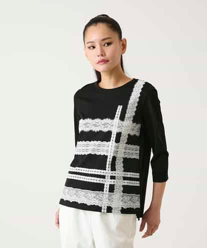 RBKFD31190 HIROKO BIS レーステープデザインコットンカットソー