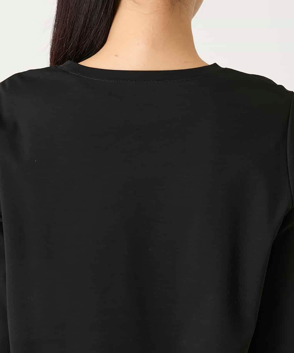 RBKFD31190 HIROKO BIS(ヒロコ ビス) レーステープデザインコットンカットソー ブラック