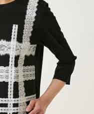 RBKFD31190 HIROKO BIS(ヒロコ ビス) レーステープデザインコットンカットソー ブラック