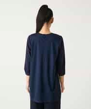 RBKFD36260 HIROKO BIS(ヒロコ ビス) グラフィカルプリントチュニックプルオーバー ブルー