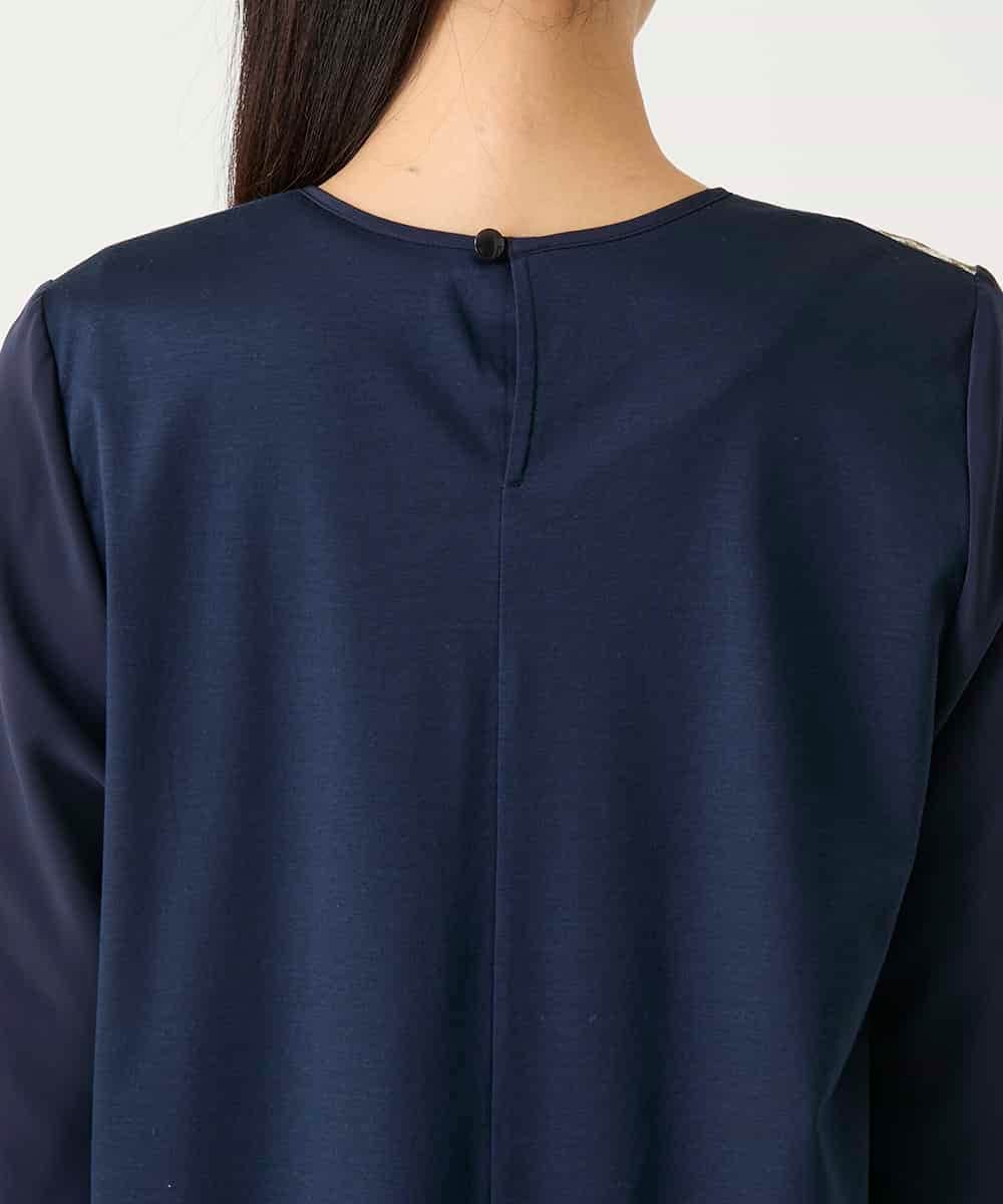 RBKFD36260 HIROKO BIS(ヒロコ ビス) グラフィカルプリントチュニックプルオーバー ブルー