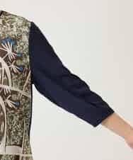 RBKFD36260 HIROKO BIS(ヒロコ ビス) グラフィカルプリントチュニックプルオーバー ブルー