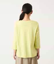 RBKFD38260 HIROKO BIS(ヒロコ ビス) 異素材ジョイントコラージュデザインカットソー イエロー