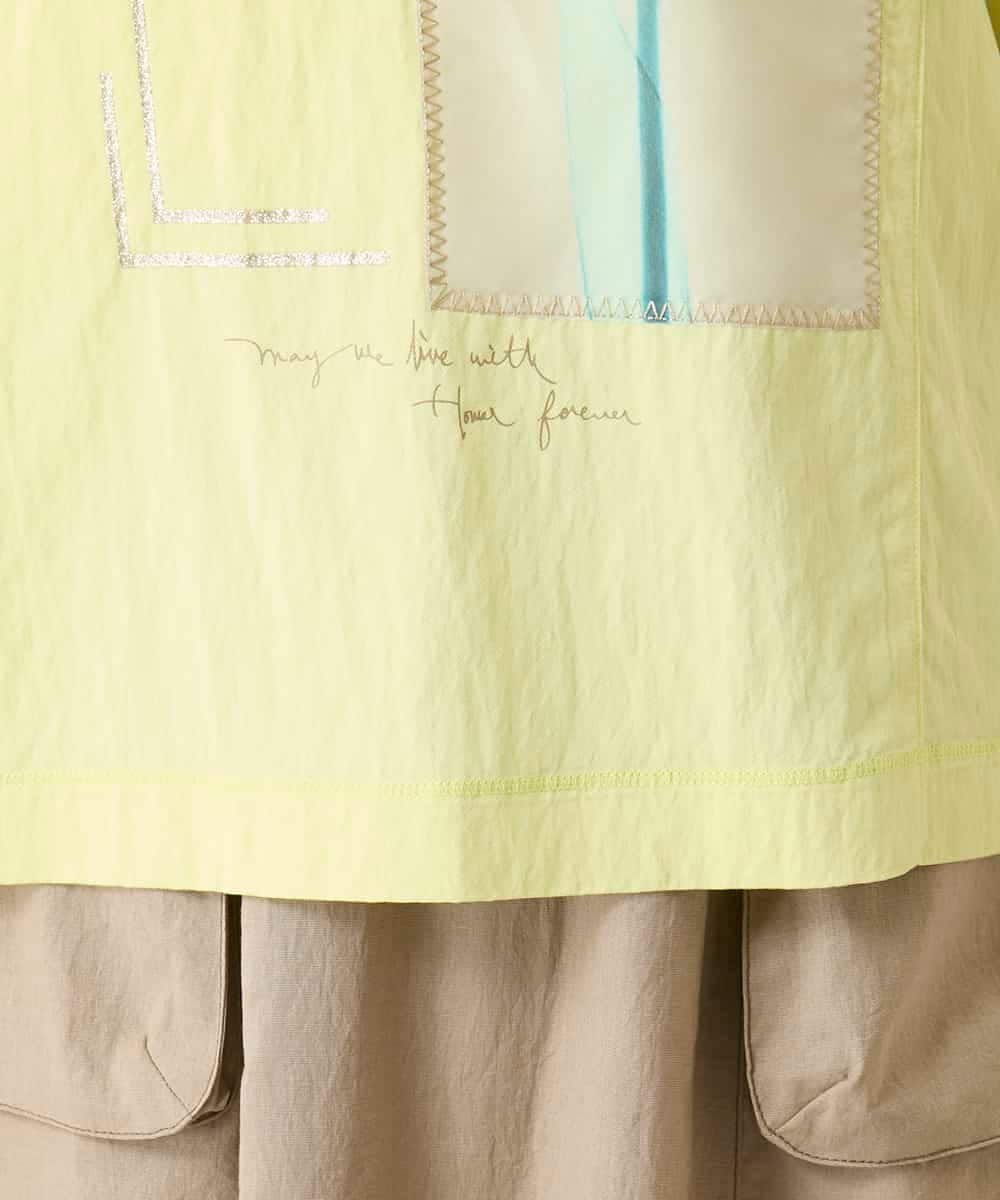 RBKFD38260 HIROKO BIS(ヒロコ ビス) 異素材ジョイントコラージュデザインカットソー イエロー