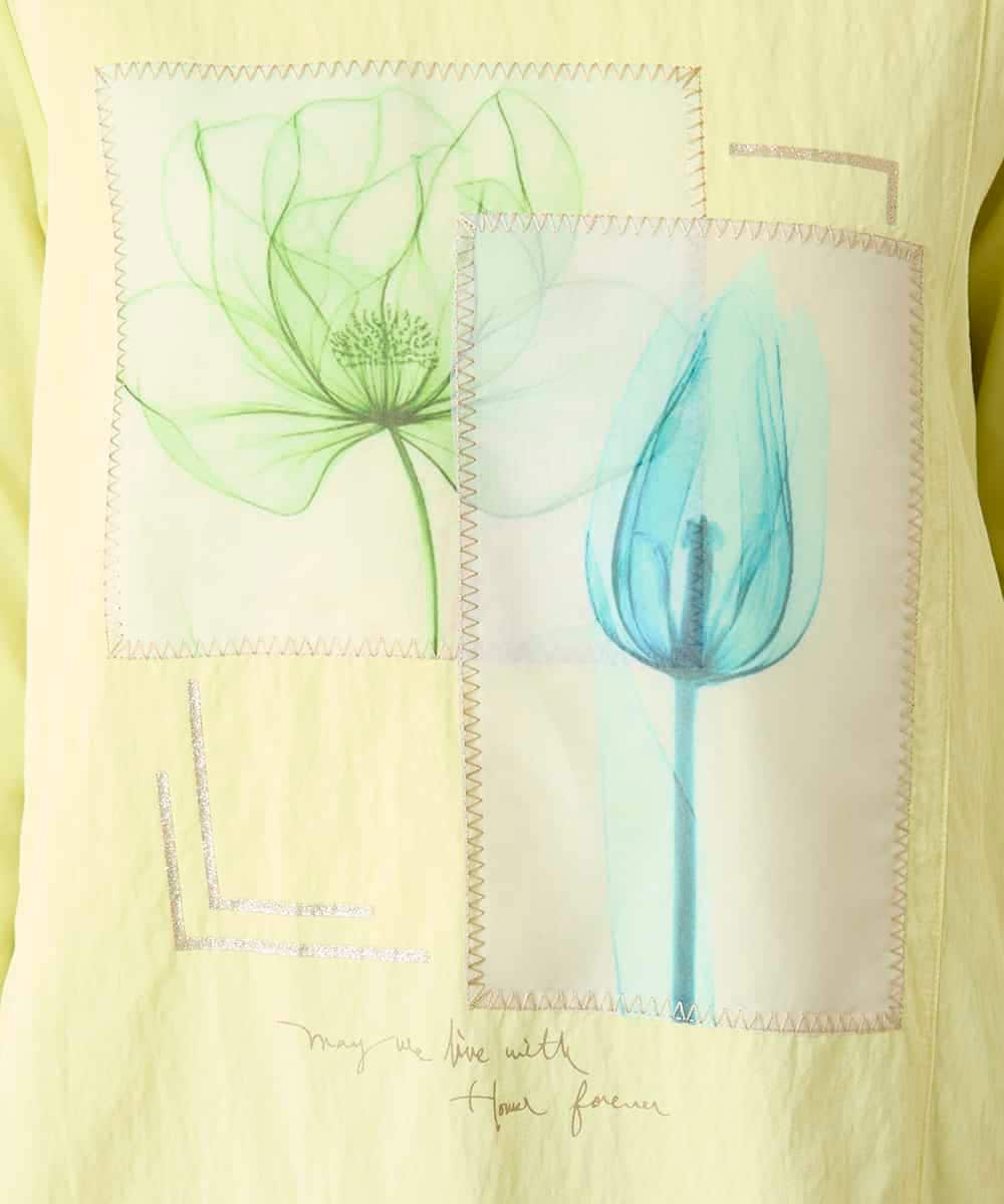 RBKFD38260 HIROKO BIS(ヒロコ ビス) 異素材ジョイントコラージュデザインカットソー イエロー