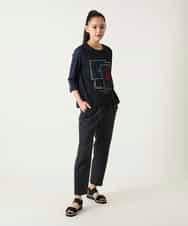 RBKFD38260 HIROKO BIS(ヒロコ ビス) 異素材ジョイントコラージュデザインカットソー イエロー