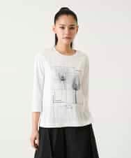 RBKFD38260 HIROKO BIS(ヒロコ ビス) 異素材ジョイントコラージュデザインカットソー イエロー