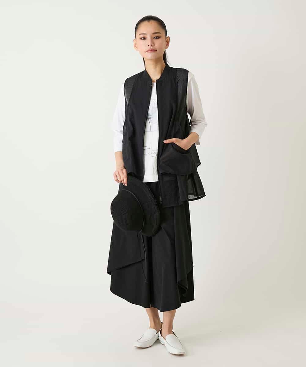 RBKFD38260 HIROKO BIS(ヒロコ ビス) 異素材ジョイントコラージュデザインカットソー イエロー