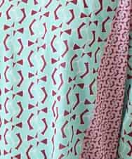 RBKFD40190 HIROKO BIS(ヒロコ ビス) 幾何デザインボックスシルエットブラウス グリーン