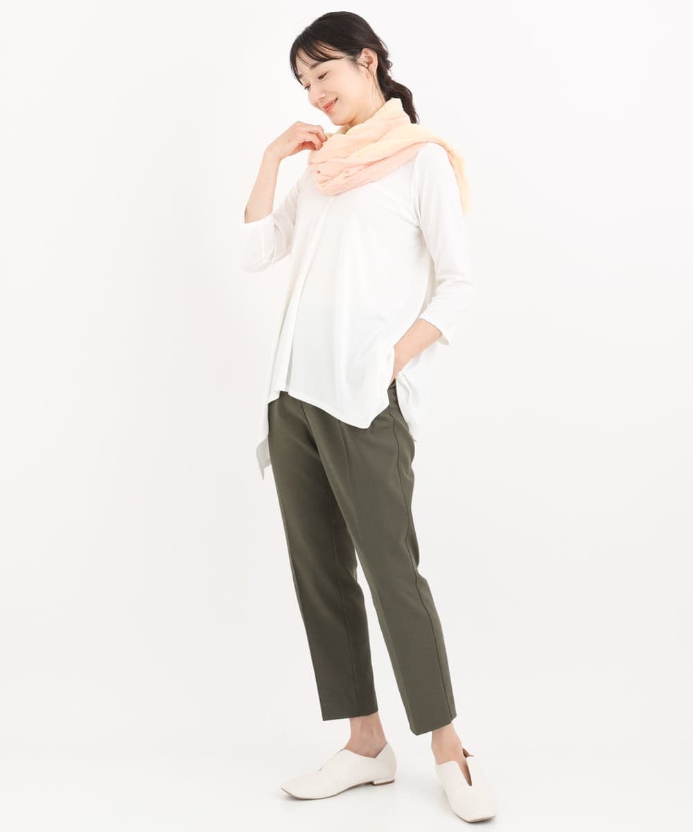 RBKFQ05180 HIROKO BIS(ヒロコ ビス) 【洗える】マットジャージーチュニック グリーン