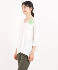 RBKFQ05180 HIROKO BIS(ヒロコ ビス) 【洗える】マットジャージーチュニック アイボリー