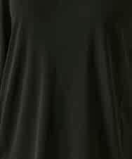 RBKGE01230 HIROKO BIS(ヒロコ ビス) 切り替えリブハーフスリーブカットソー ブラック