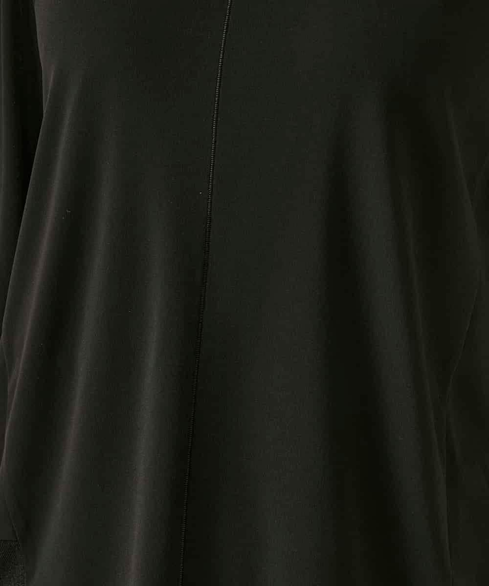 RBKGE01230 HIROKO BIS(ヒロコ ビス) 切り替えリブハーフスリーブカットソー ブラック