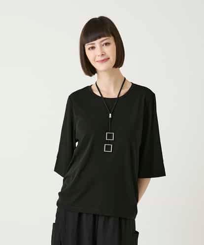 RBKGE01230  切り替えリブハーフスリーブカットソー