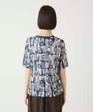 RBKGE03190 HIROKO BIS(ヒロコ ビス) エスニックグラフィックデザインカットソー ベージュ