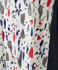 RBKGE24260 HIROKO BIS(ヒロコ ビス) 幾何柄デザインチュニック ホワイト