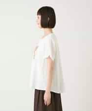 RBKGE25210 HIROKO BIS(ヒロコ ビス) スパンコールハートデザインカットソー ホワイト