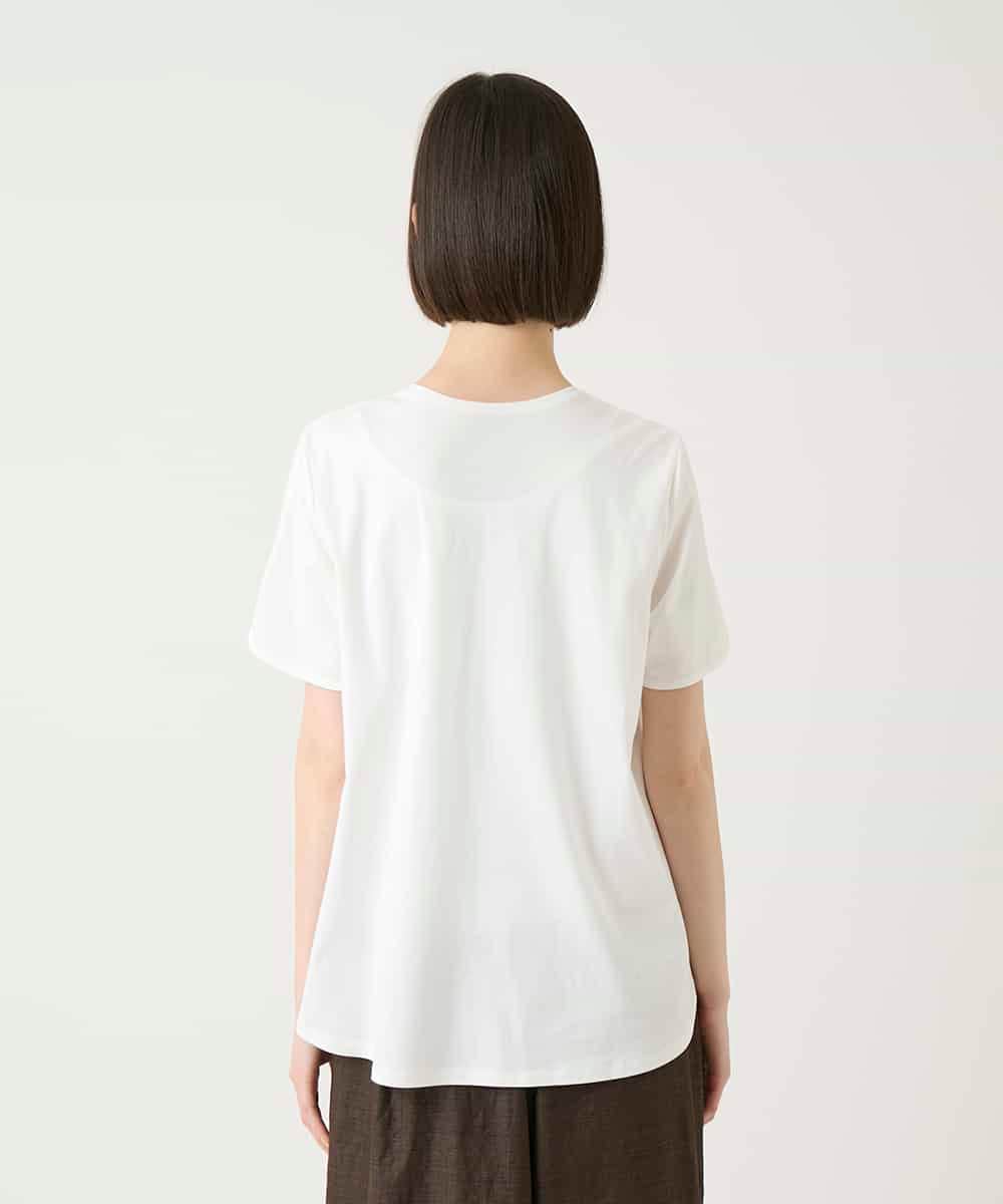 RBKGE25210 HIROKO BIS(ヒロコ ビス) スパンコールハートデザインカットソー ホワイト