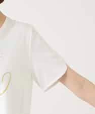 RBKGE25210 HIROKO BIS(ヒロコ ビス) スパンコールハートデザインカットソー ホワイト